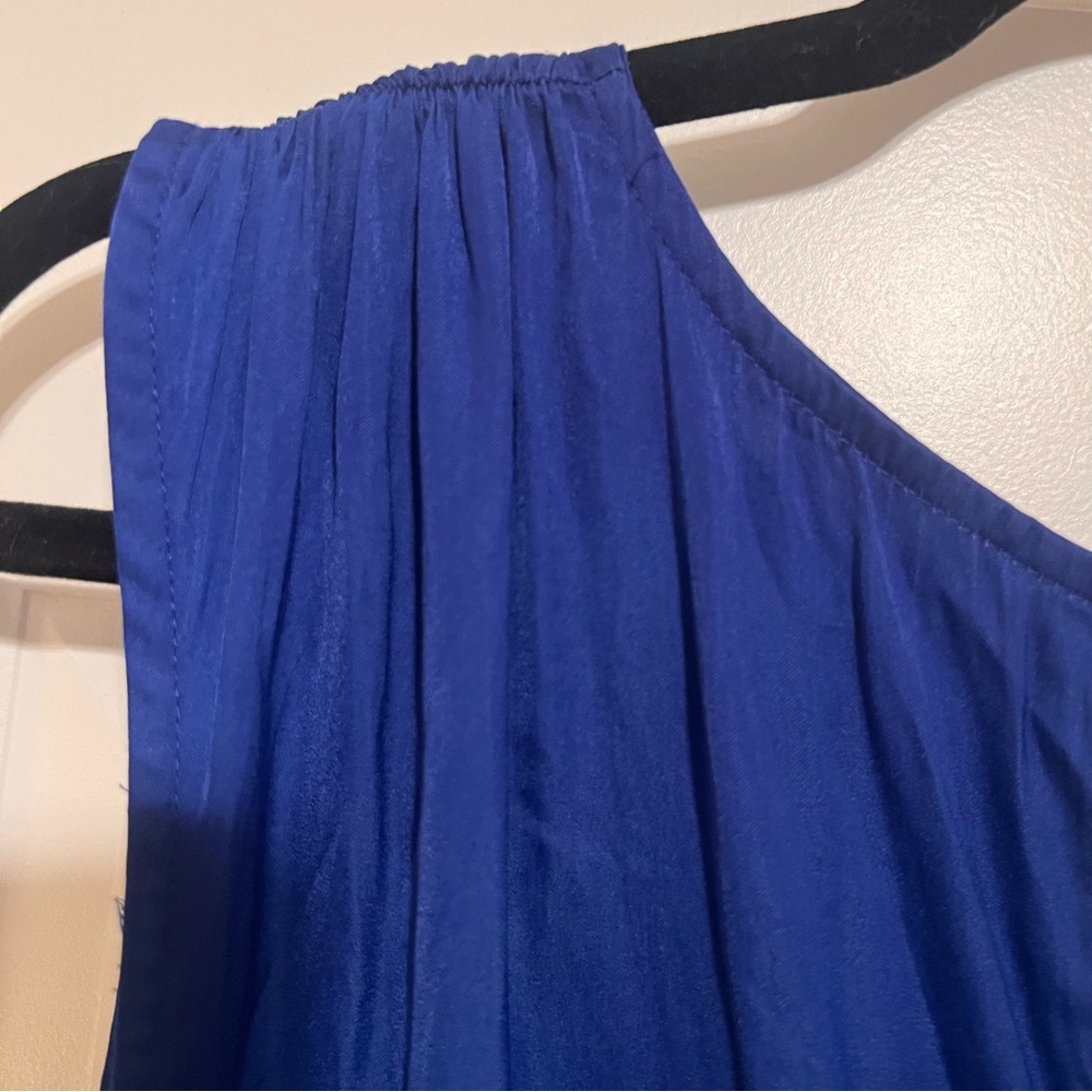LOFT Blue V-Neck Romper - Picture 8 of 9